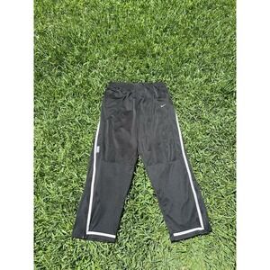 Nike Track Sweatpants Black Lined Baggy Mens XL Grey Tag Vintage Wide Leg